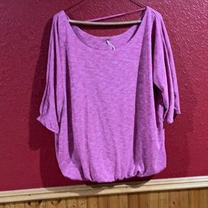 Free People quarter sleeve top